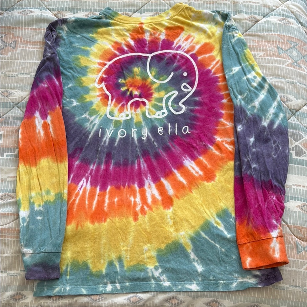 Ivory Ella Kids Tie-Dye Long Sleeve Shirt